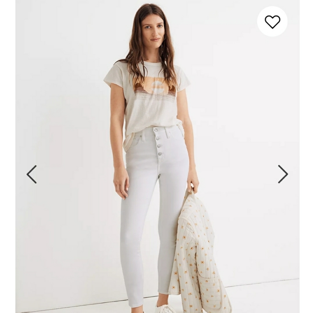 Madewell 10" High Rise Skinny Crop W 30